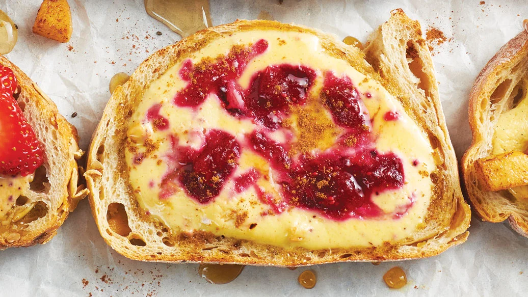 Cranberry Swirl Yogurt Toast