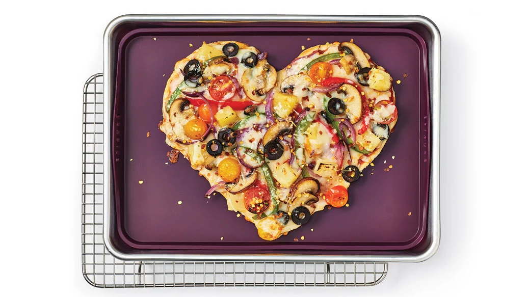 Heart-Shaped Pizza