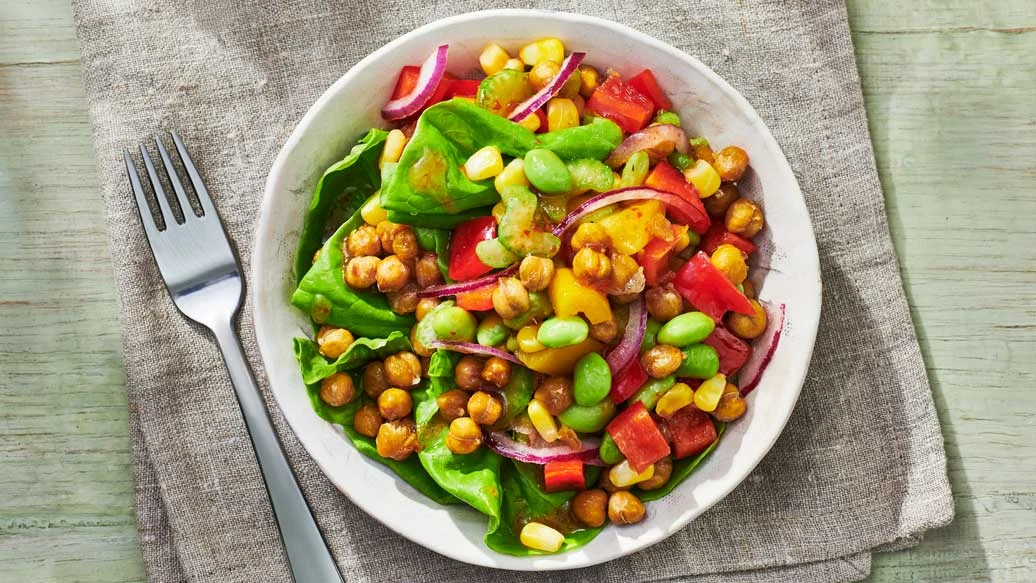 Chickpea & Edamame Salad