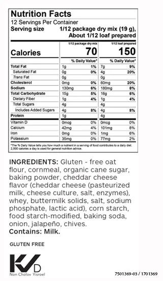 Cheddar & Jalapeño Cornbread Mix (Pack of 2)