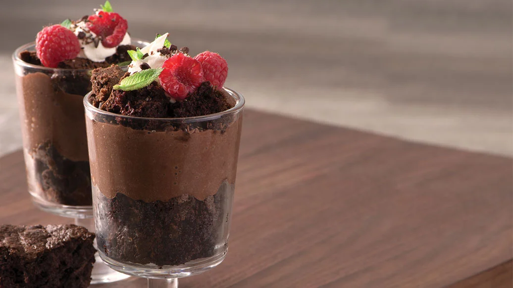 Chocolate Brownie Pudding Cups