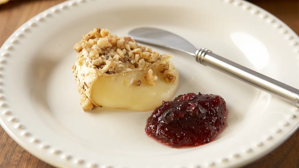 Nut-crusted Baked Brie