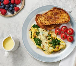 Omelette végé en 7 minutes
