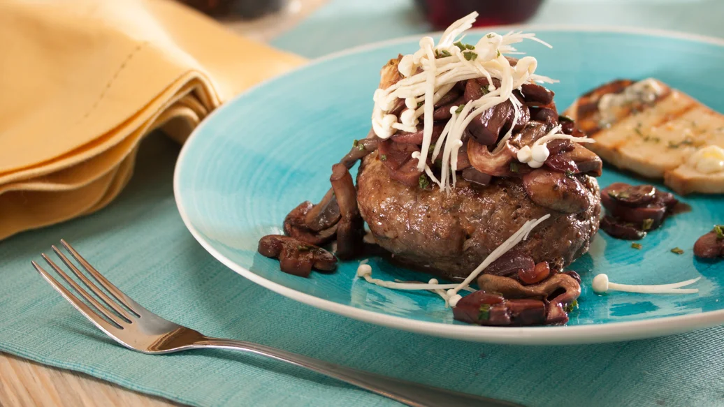 Sirloin and Mushroom Burgers