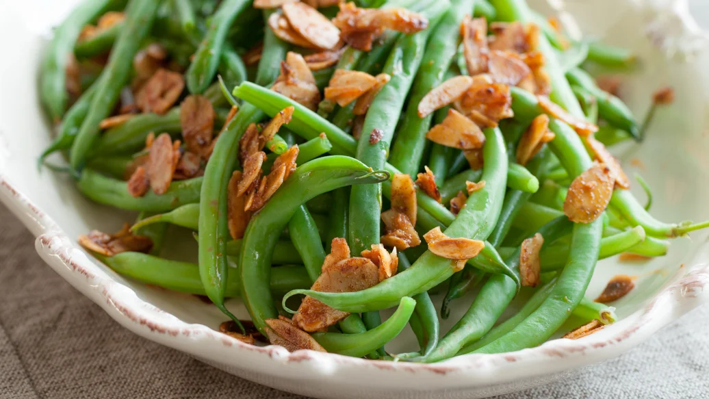 Green Beans with Spiced Almonds