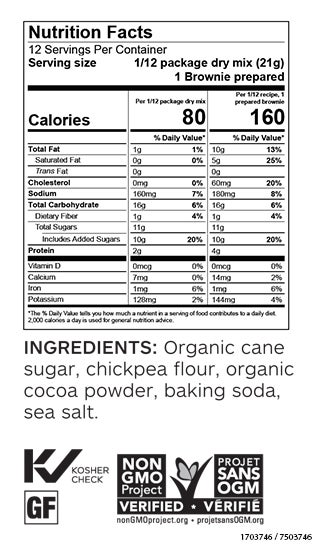 Gluten Free Chocolate Brownie Mix (Pkg of 2)