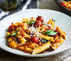 Penne à la sauce aux tomates cerise