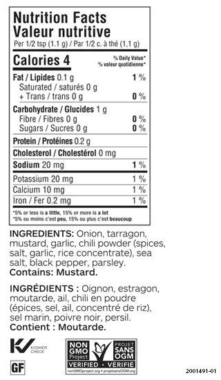 Dijon Tarragon Dressing Mix