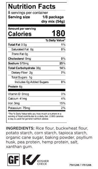 Gluten Free Pizza Crust Mix