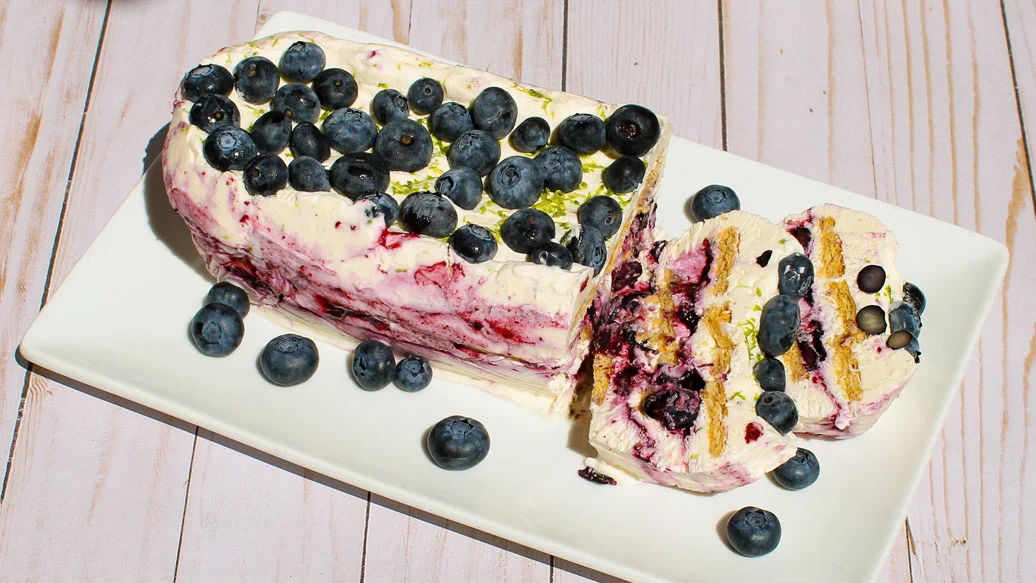 Blueberry Lime Ice Box Cake