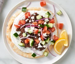 Ground Beef Pita Pizzas