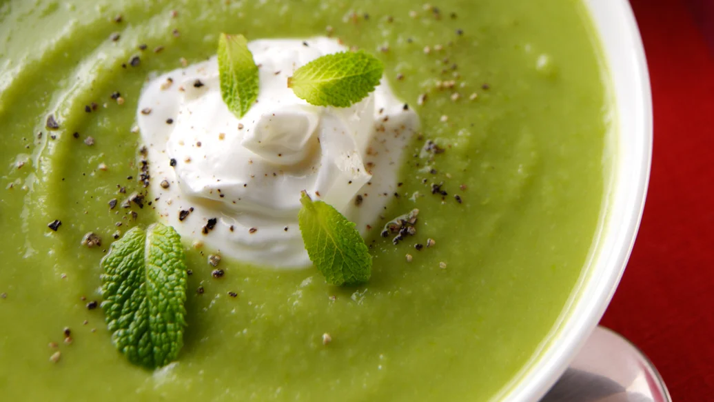 Chilled Minted Pea Soup