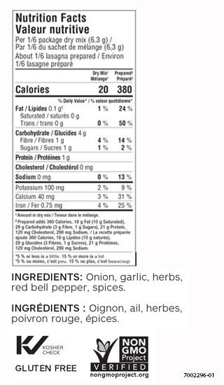 Speedy Lasagna Seasoning (Pack of 3)
