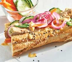Teriyaki Banh Mi Sandwich