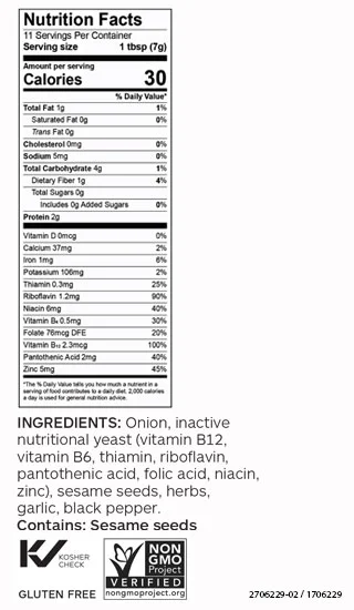 Garlic & Onion Nutritional Yeast Topper