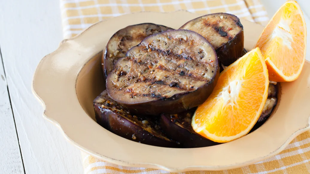 Maple Orange Grilled Eggplant