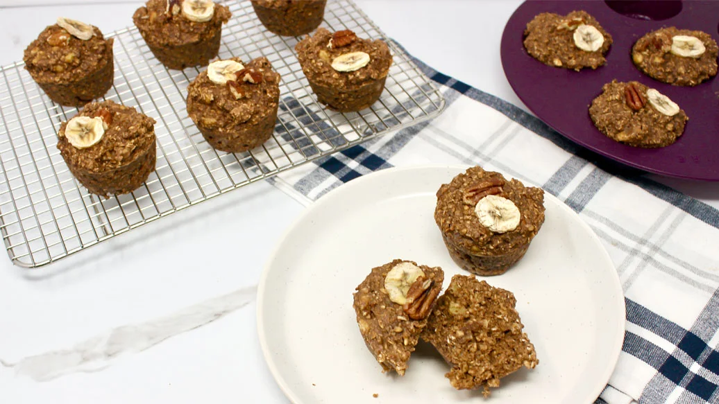 Powered Up Banana Nut Muffins