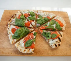 Sylvie’s Grilled Smoked Salmon Pizza