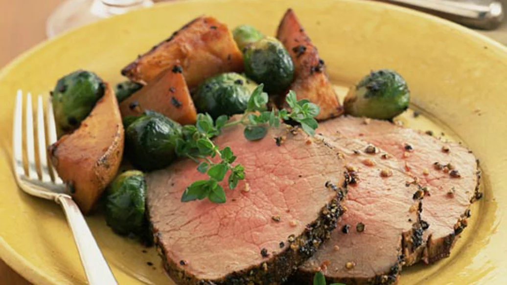 Roasted Leg of Lamb with New Potatoes