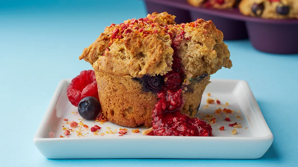 Powered Up Fruit Explosion Muffins