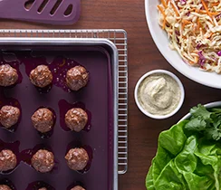Sheet Pan Easy Asian Meatballs