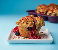 Powered Up Fruit Explosion Muffins
