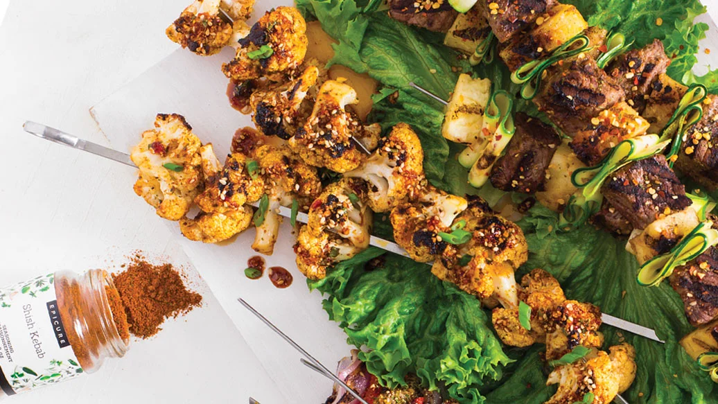 Brochettes de chou-fleur