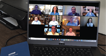Elanco's Executive Committee on a virtual call