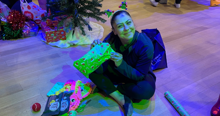 Packing gifts with Petstock at Make-A-Wish Trees of Joy Event 2025