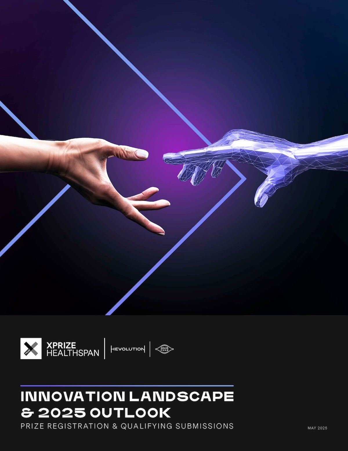 The cover of the XPRIZE Healthspan Innovation Landscape & 2025 Outlook report