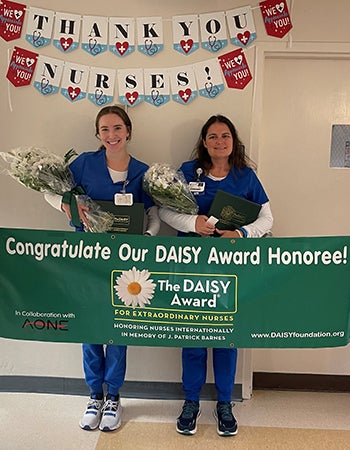 Rebecca Henderson and Laura Amerson, Baptist Hospital DAISY Award Winners
