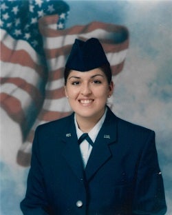 Jasmine Caraballo in the U.S. Air Force