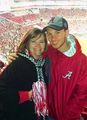 Shirley with her son Matthew