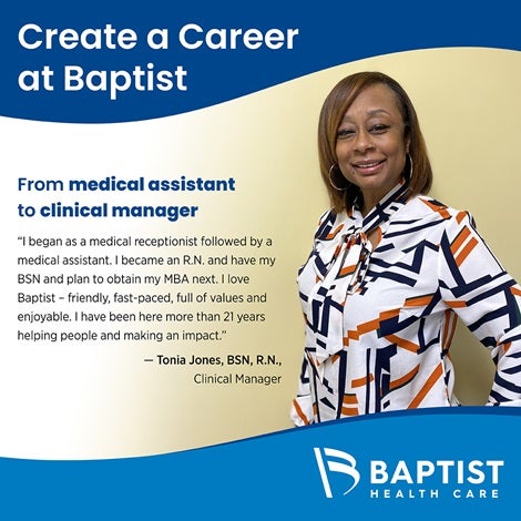 Jones Create a Career at Baptist