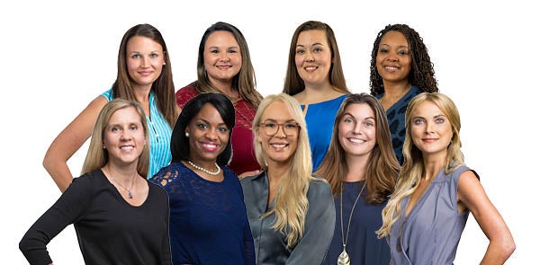 A photo of 9 Women from The Ladies First team