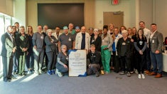 Heart Rhythm Center Team Members with Certificate