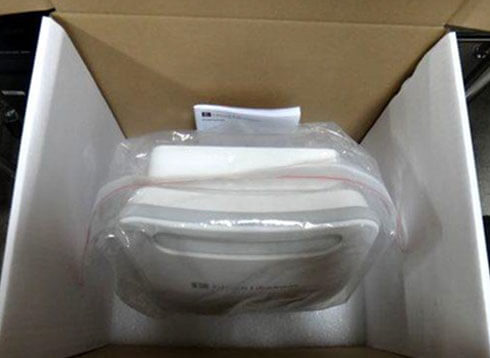 Place the EV1000 pump unit into the shipping box
