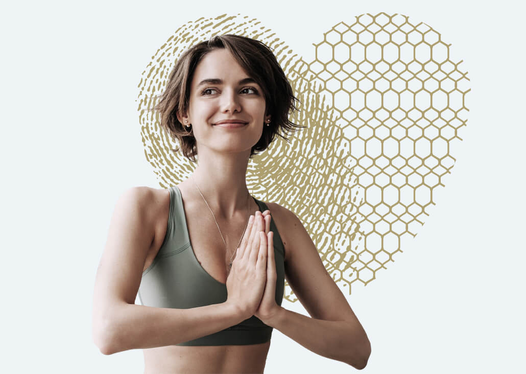 lady doing yoga