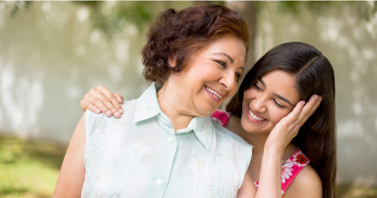 mom and daughter
