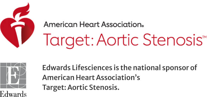 American Heart Association - Target: Aortic Stenosis Logo