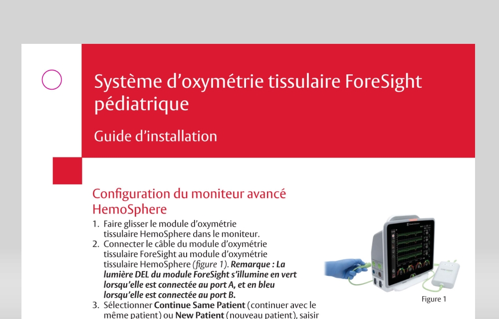 ForeSight tissue oximetry setup guide - PDF - Image