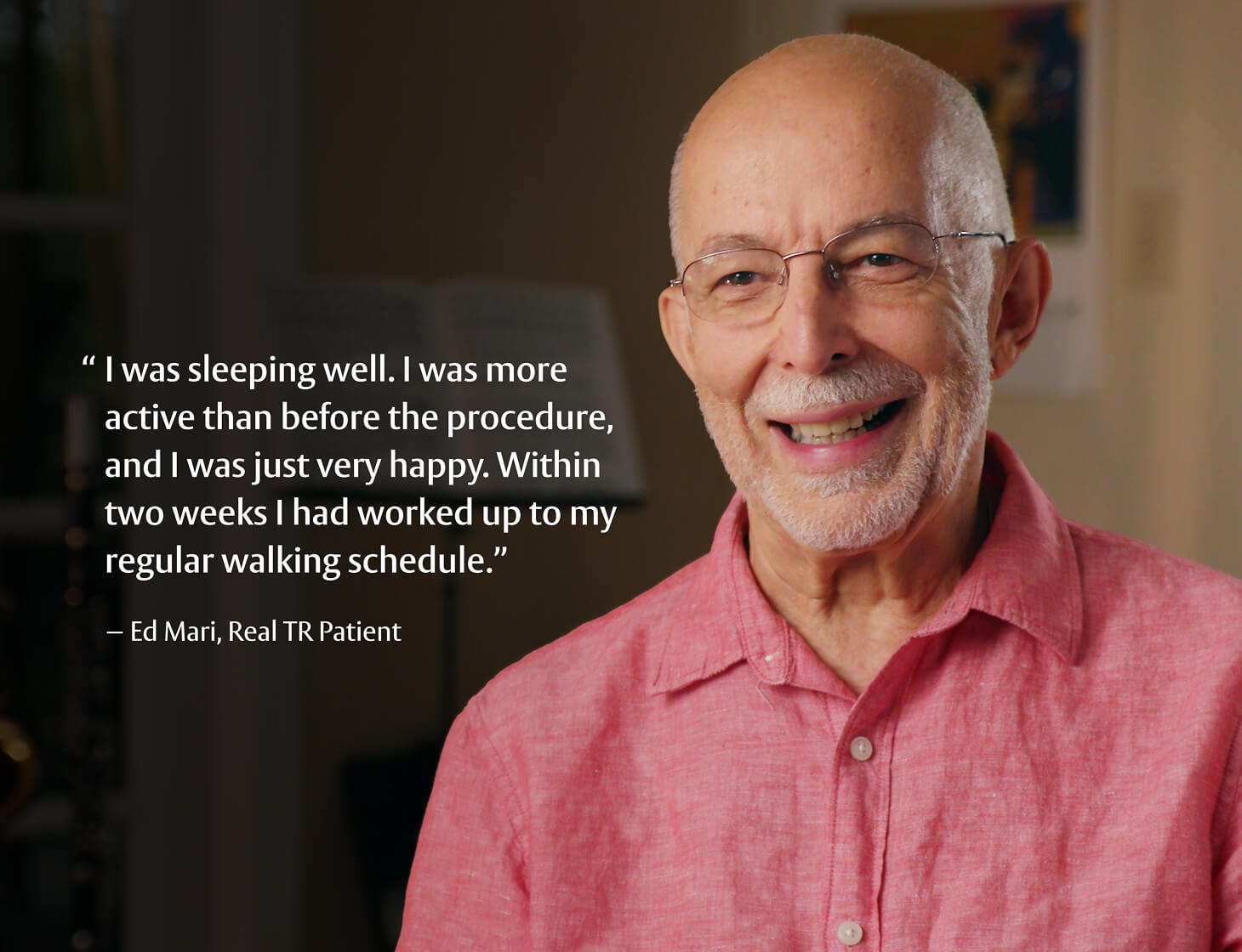 TTVR patient Ed smiling