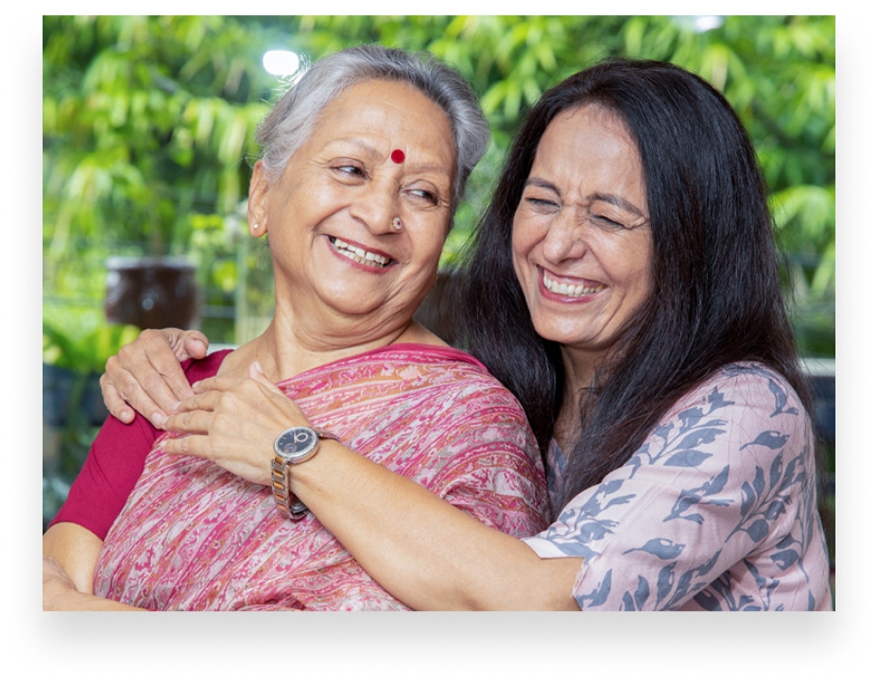 2 women smiling image