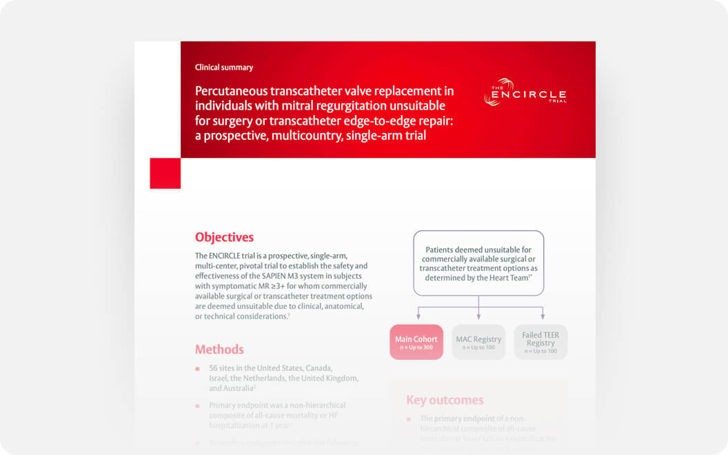 Encircle Clinical Summary - Image - Evidence - Sapien 3
