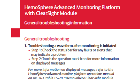 clearsight troubleshoot pdf thumbnail