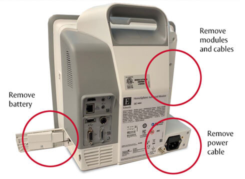 Collect the HemoSphere monitor