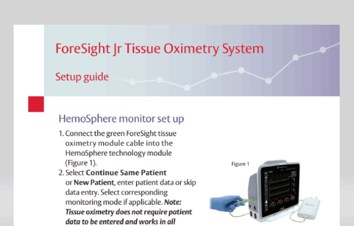 ForeSight tissue oximetry setup guide - PDF - Image