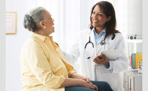 doctor check on patient