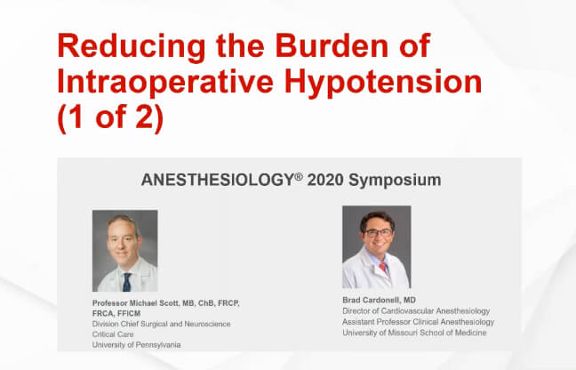 Reducing the burden of intraoperative hypotension (1 of 2) image