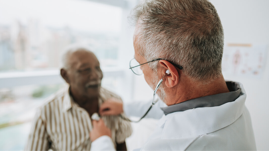 doctor checking patient